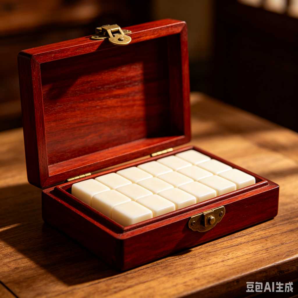 classic oriental board game mahjong